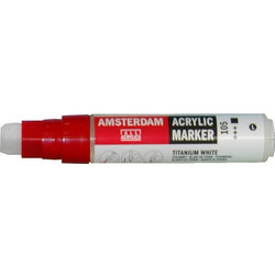 Talens amsterdam marker 105 titanium white large