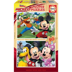 Παιδικό Puzzle Educa Disney Mickey & Friends 2x50 Κομμάτια