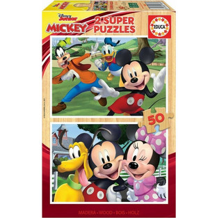 Παιδικό Puzzle Educa Disney Mickey & Friends 2x50 Κομμάτια