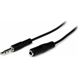 StarTech Καλώδιο 3.5mm male - 3.5mm female Μαύρο 1m (MU1MMFS)