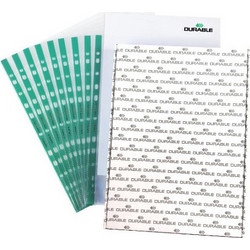 Durable Ζελατίνη A4 με τρυπες Glass clear Πρασινη (10τμχ)