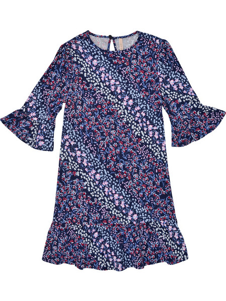 Only Παιδικό Φόρεμα Floral Navy Μπλε 15251708