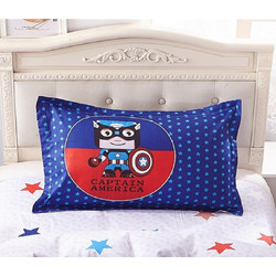 MC DECOR ΖΕΥΓΟΣ ΜΑΞΙΛΑΡΟΘΗΚΗ 50Χ70CM CAPTAIN AMERICA - ΜΠΛΕ - MC DECOR MCD.KSM.M.014