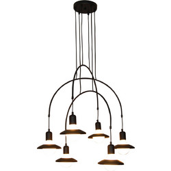 Home Lighting Everdina Κρεμαστό Φωτιστικό Οροφής Πολύφωτο G9 Μαύρο 77-3826