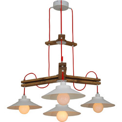 Home Lighting Cahal Κρεμαστό Φωτιστικό Οροφής Πολύφωτο E27 Λευκό 77-3159