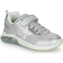 Geox Spaziale Παιδικά Sneakers με Φωτάκια Ασημί J25DAA014AJC1007