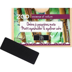 Zao Rectangle Matt 206 Black Refill Σκιά Ματιών Matte 1.3gr
