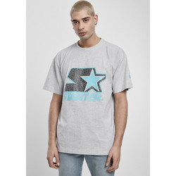STARTER MULTICOLORED LOGO TEE H.GRY/TU