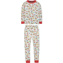 Frugi Wild Horses Παιδική Πιτζάμα Βαμβακερή Χειμωνιάτικη Λευκή PJS208SVR