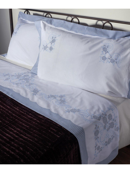 Σεντόνι Σετ Χειροποίητο 3 Τεμ. 225x270 Silk Fashion 644-1 Σιελ