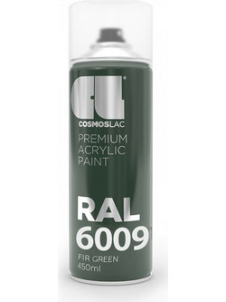 Cosmoslac Premium Acrylic Paint Σπρέι Βαφής Fir Green RAL6009 Gloss 400ml