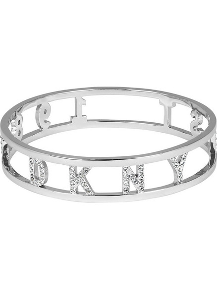 DKNY Γυναικείο Βραχιόλι Βέργα Ασημί με Swarovski 5547955