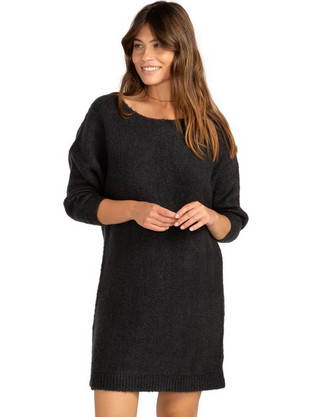 Billabong Sweet Symphony Mini Καθημερινό Φόρεμα Πλεκτό Μαύρο Z3DR04BIF1-328