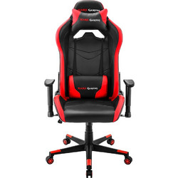 Mars Gaming MGC3 Καρέκλα Gaming Δερματίνης με Ρυθμιζόμενα Μπράτσα Μαύρη Κόκκινη MGC3BR