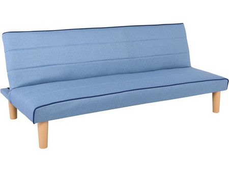 Woodwell Biz Τριθέσιος Καναπές Κρεβάτι Μπλε 167x75x70cm Ε9438,4