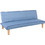 Woodwell Biz Τριθέσιος Καναπές Κρεβάτι Μπλε 167x75x70cm Ε9438,4