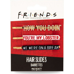 FRIENDS HAIR SLIDES MAD BEAUTY 3TMX