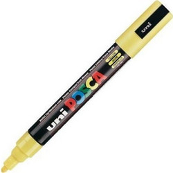 Μαρκαδόρος Uni Posca PC-5M Ανεξίτηλος 2.5mm Κίτρινο
