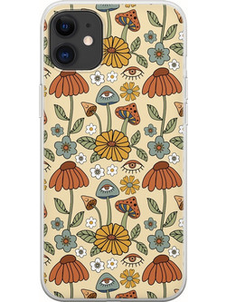 Θήκη Hippie Mushrooms iPhone 11 Flexible TPU (Διάφανη Σιλικόνη)