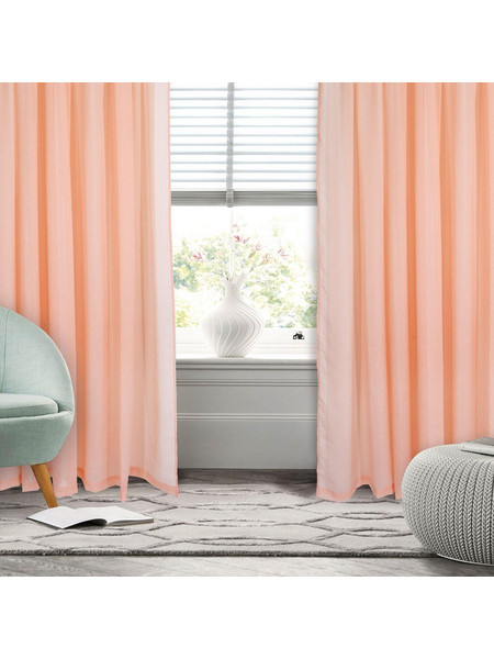 Das Home Κουρτίνα Συσκότισης με Τρέσα 450x270 2194 Σομόν