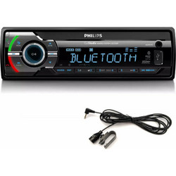 Philips CE235BT/GRS MIC Ηχοσύστημα Αυτοκινήτου Radio CD 1DIN με USB & Bluetooth