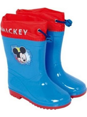 Παιδικές Μπότες Γαλότσες με θέμα Mickey Mouse, σε Μπλε χρώμα με Κόκκινες λεπτομέρειες 22