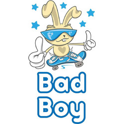 Διακοσμητικά αυτοκόλλητα τοίχου Bad Boy XS