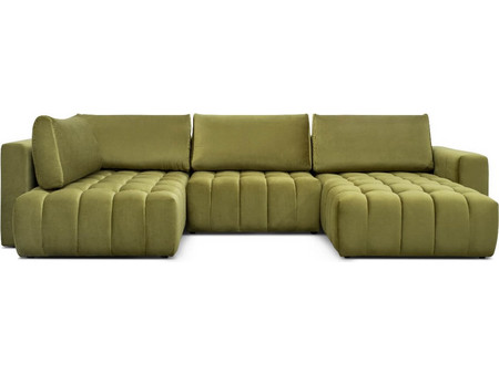PoliHome Bonita Καναπές σε Σχήμα Π Lime 350x170x85cm 162295149
