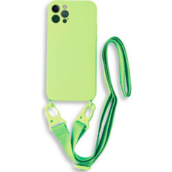 Bodycell Color Strap Back Cover Light Green (iPhone 13 Pro)