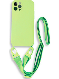 Bodycell Color Strap Back Cover Light Green (iPhone 13 Pro)