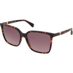 Max Mara MM0046 54T Γυναικεία Γυαλιά Ηλίου Τετράγωνα Κοκάλινα Καφέ με Καφέ Degradee Φακό