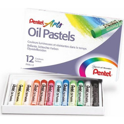 Pentel Λαδοπαστέλ Arts Oil Pastels 12 Χρωμάτων