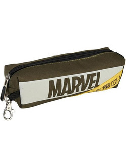CyP Brands Marvel Logo Κασετίνα Βαρελάκι Χακί