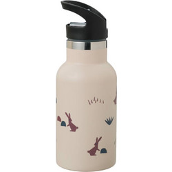 Fresk Rabbits Παιδικό Μπουκάλι Θερμός Ανοξείδωτο BPA Free με Καλαμάκι Sandsell 350ml