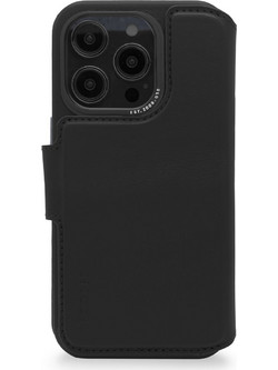 Decoded Detachable Leather Wallet Case Black (iPhone 14 Pro)