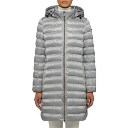 Geox Zosma Γυναικείο Μπουφάν Χειμωνιάτικο Puffer Μακρύ Ασημί W2629TT2843F1636