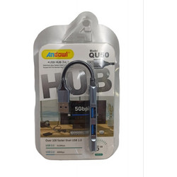 Andowl QU50 USB Hub 3.0 USB-A με 2 Θύρες USB-A