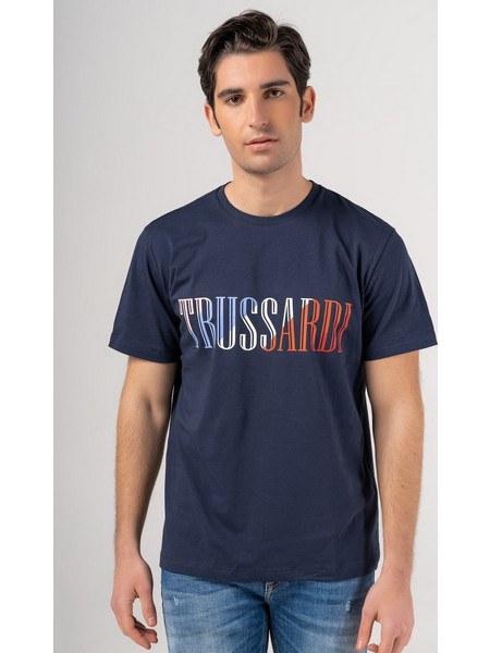 Trussardi Jeans Κοντομάνικο Jersey της σειράς Rainbow - 52T00618 1T005381 U281 Night Sky