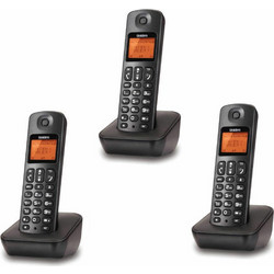 Uniden AT3100 Ασύρματο Τηλέφωνο Σετ Trio με Ανοιχτή Ακρόαση Μαύρο