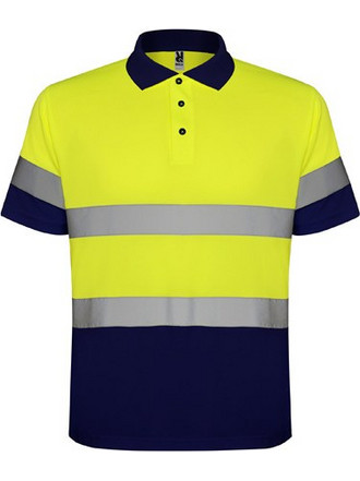 ROLY ΠΟΛΟ ΜΠΛΟΥΖΑΚΙ POLARIS HV9302 55221 NAVY BLUE FLUOR YELLOW