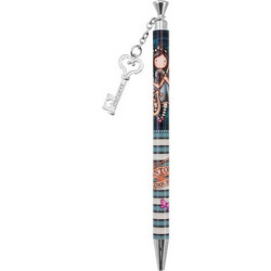 *ΣΤΥΛΟ ΜΕ ΚΡΕΜΑΣΤΟ ΚΛΕΙΔΑΚΙ SANTORO GORJUSS PEN WITH KEY CHARM - CURIOSITY 1150GJ01