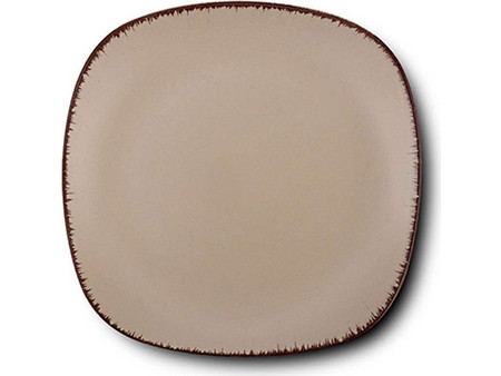 Nava Πιάτο Φρούτου Κεραμικό Τετράγωνο Brown Sugar 19x19cm 10-099-242
