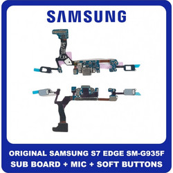 Γνήσια Original Samsung Galaxy S7 Edge (SM-G935F, SM-G935FD) Swap Charging Dock Connector Flex Sub Board, Καλωδιοταινία Υπό Πλακέτα Φόρτισης + Microphone Μικρόφωνο + Soft Buttons Πλήκτρα SWAP (Service