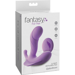 Pipedream Fantasy For Her G-Spot Stimulate Her Δονητής G-Spot για Ζευγάρια με Τηλεχειριστήριο 11.5cm Μωβ