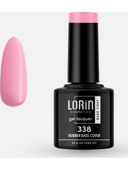 Lorin Gel Lacquer 338 Rubber Base Ημιμόνιμο Βερνίκι Νυχιών 8ml