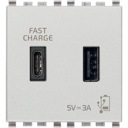 Πρίζα Τροφοδοσίας USB A+C 5V 3A 2 Στοιχείων Next Eikon