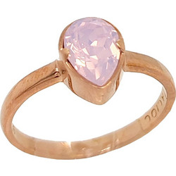 Δαχτυλίδι Anastasios Creations ροζ χρυσό ασήμι 925 δάκρυ με swarovski rose water No.55 FD731 No.55