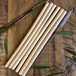 Reusable Καλαμάκια Bamboo 2 Τμχ