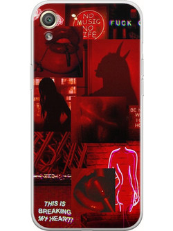 Aesthetic Red Sony Xperia XA Flexible TPU (Διάφανη Σιλικόνη)