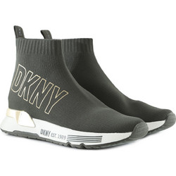 DKNY Nona Γυναικεία Sneakers Μποτάκια με Κάλτσα Χακί K2241852